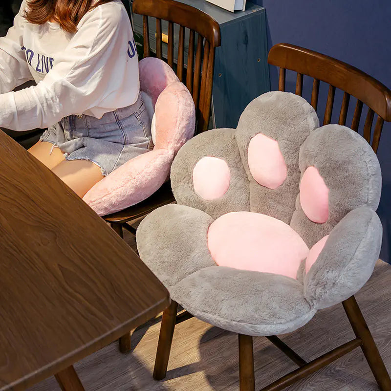Cartoon Cat Claw Backrest Cushion for Office Chair